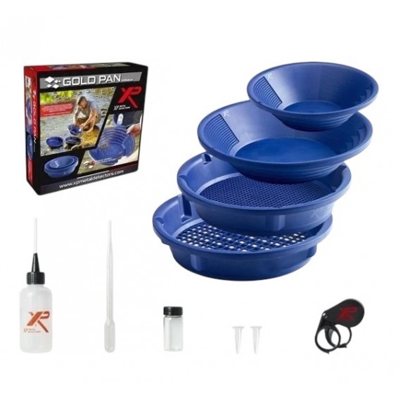 XP Goldpan Premium Set 4’lü (aksesuar Seti Ile) 10mm Ve 5mm Gözenekli Elek, 27 Ve 37 Cm Leğen Ile Birlikte Set